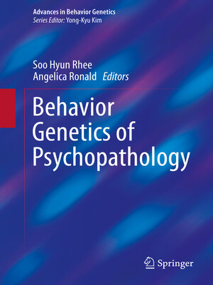 cover image of Behavior Genetics of Psychopathology